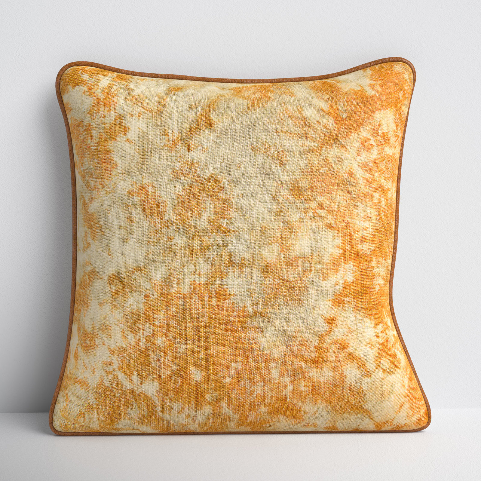 Ophira Linen Throw Pillow, Yellow