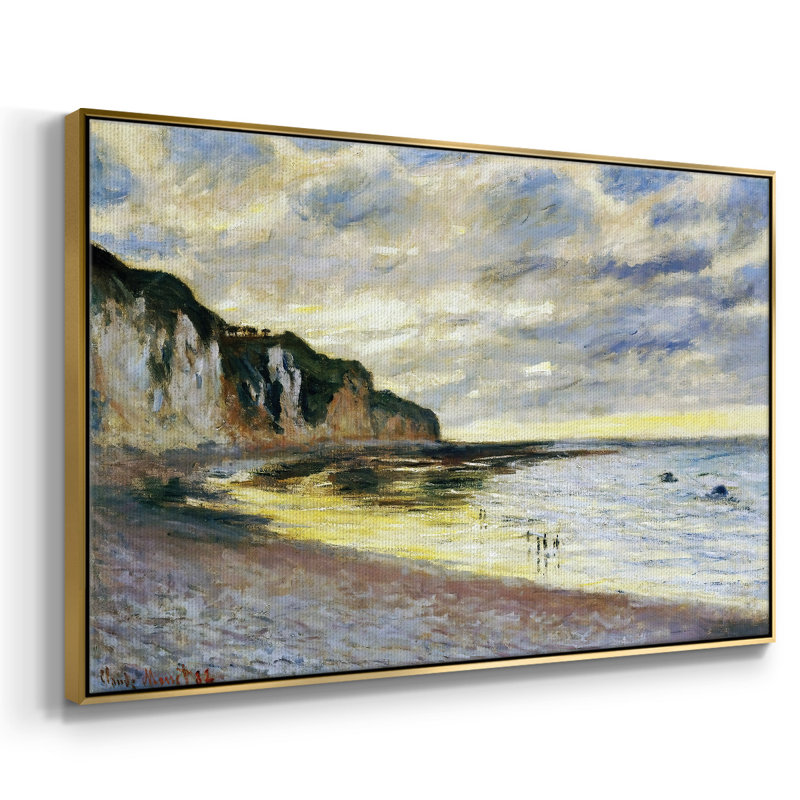 L'Ally Point, marée basse, 1882, reproduction sur toile, H 41 po x l 27 po x P 2 po, Or