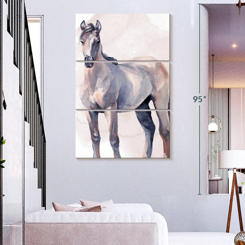 Brampt à l'aquarelle II, H 74 po x l 48 po