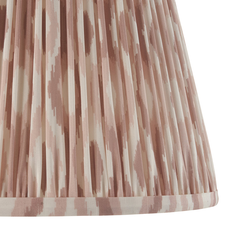 Ikat Lamp Shade, Beige, 24cm H x 25cm W x 35cm D