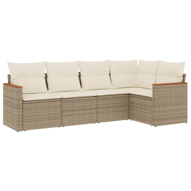 Vidaxl Garden Sofa Set Beige,Cream White