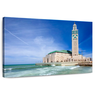Plage de la mosquée Hassan II