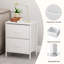 42cm W Metal Bedside Table