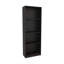 Grande bibliothèque verticale ouverte à 4 tablettes, étagère de rangement ouverte peu encombrante, présentoir en panneau de fibres à densité moyenne pour un usage domestique-1642717571