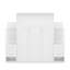 Grand lit escamotable mural avec tiroirs, tablettes et DEL-1796655272