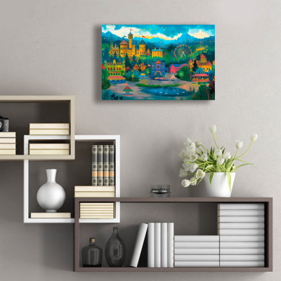 Epic Art 'Mystic Carnival Evening' by Doron David Acrylic Glass Wall Art, 24" x 16"