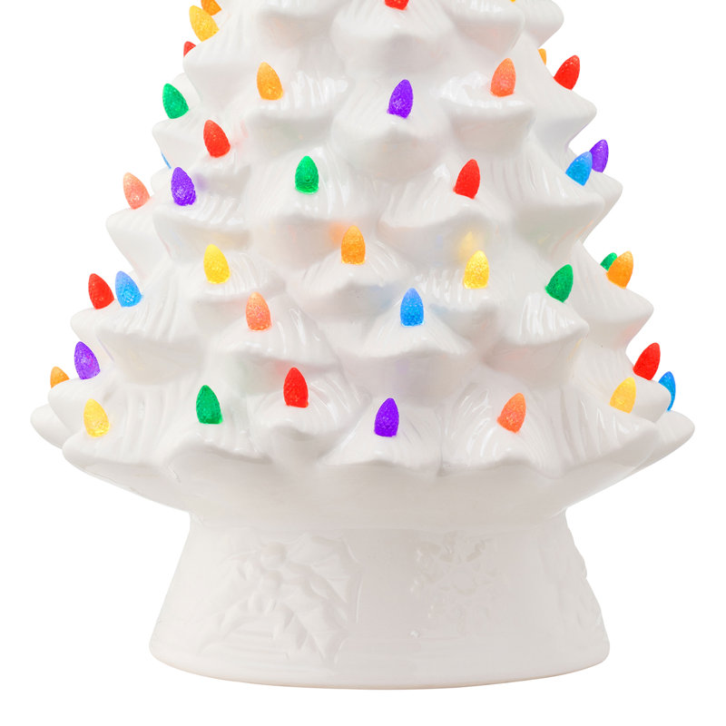 18" Nostalgic Ceramic Tree, White