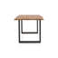 Alam Acacia Rectangular Wood Top Dining Table with Iron Base-64316936