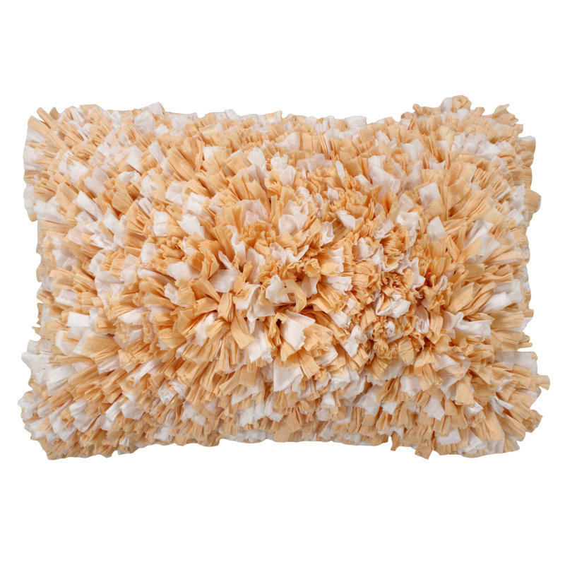 Cotton Throw Pillow, Orange
