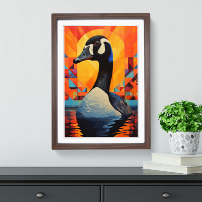 Goose Constructivism Art - Framed Print