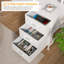 Table d'ordinateur de bureau moderne de 47 pouces avec 3 tiroirs de rangement et prise de courant-1048078460