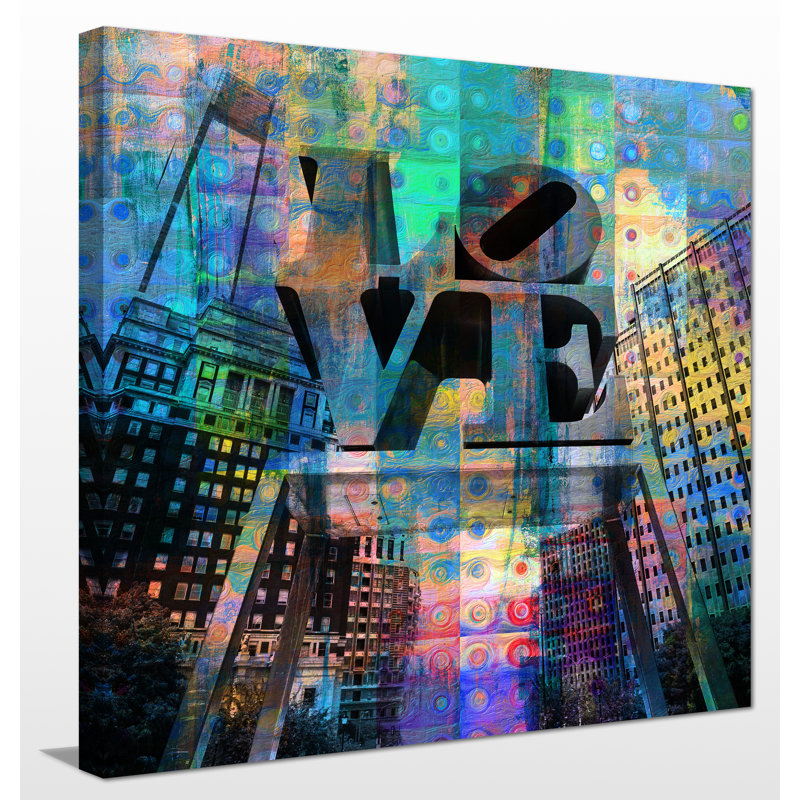 «Studio Love, Philadelphia», reproduction d'impression sur toile, H 18 po x l 18 po