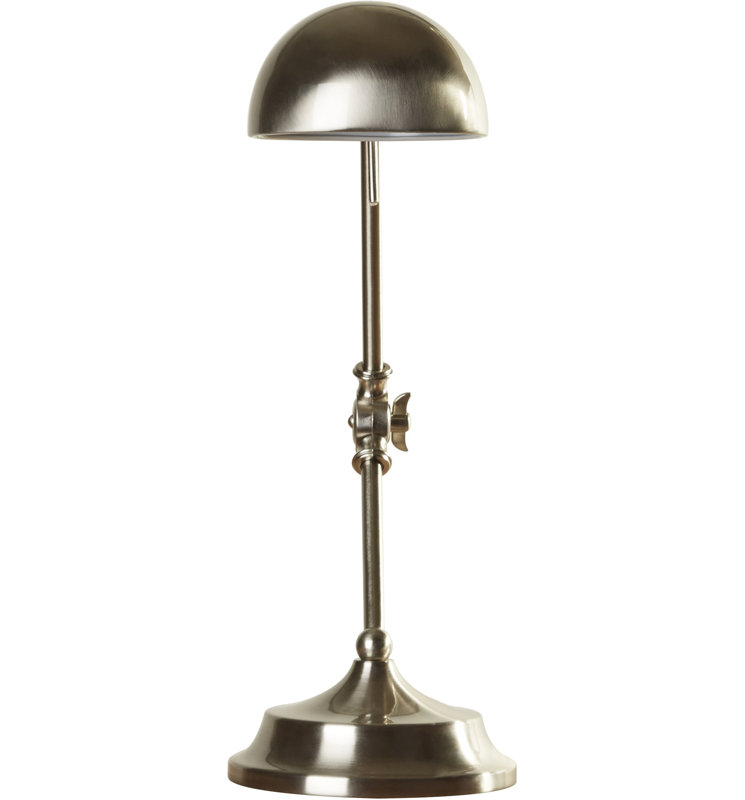 Adjustable Metal Desk Lamp, Antique Brass
