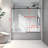 6063 Matte Black Bath Shower Screen - , Nano Cleaning, 70Mm Stainless Steel Pulleys, Soft Closing Tempered Glass Door With One Stationary & Sliding Door, 304 Big Adjustable Function, Easy Stick