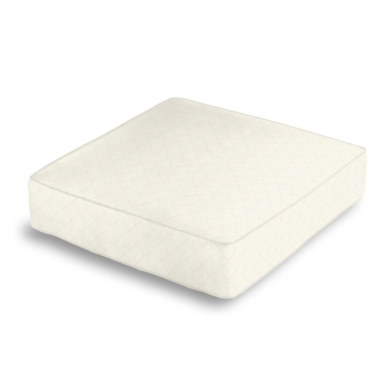 Geometric Cotton Throw Pillow, Ivory