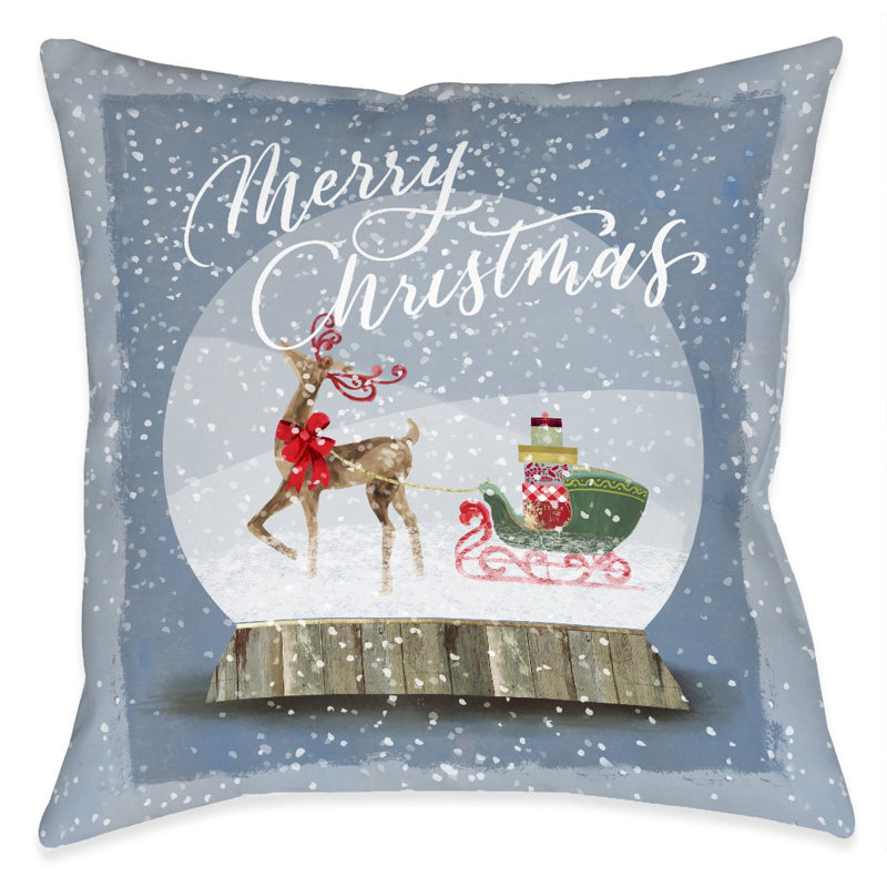 Coussin de Noël Winter Snow Globe