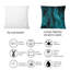 Coussin Turquoise Creative Abstract Dark I - Modern Printed-445902732