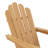 Outdoor Teak Adirondack Chair, Patio Curveback Lounge Chair