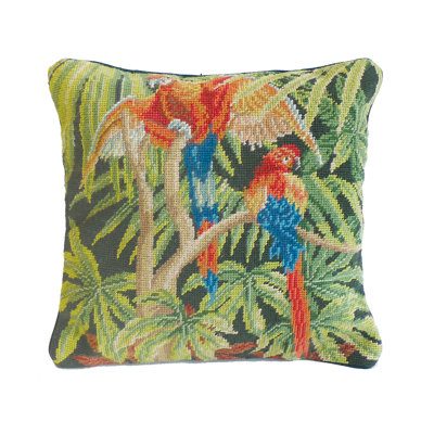 The Jungle Needlepoint Pillow