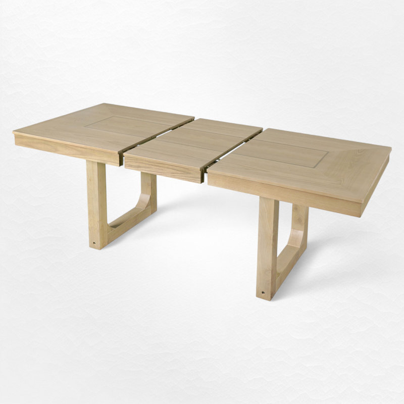 Table de salle à manger extensible, Naturel