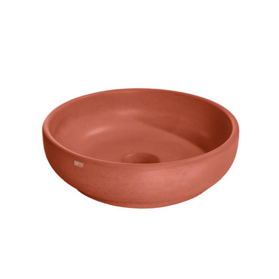 Fladd Round Concrete Vessel Sink