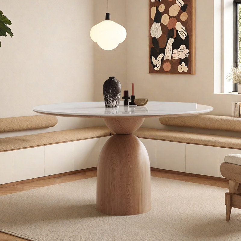 Table ronde Rock Slab, H 29,52 po x L 53,14 po x l 53,14 po