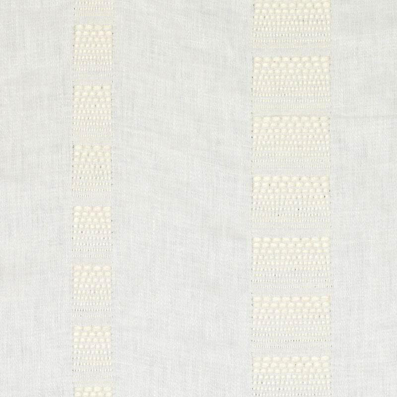 Laura Kirar II Merida Stripe Fabric, Creme