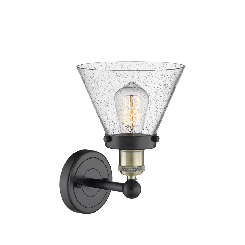 Chesterhill Armed Sconce, Seedy, Black Antique Brass