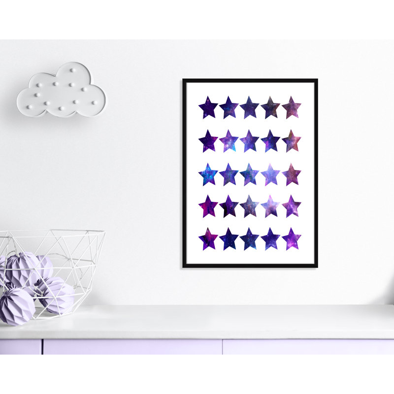 Décoration murale pour enfants rockin, H 35,5 po x l 25,5 po x P 1,19 po, Encadré de boîte noir