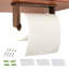 Bois-Papier-Porte-serviettes-Sous-armoire-Cuisine-Fait à la main - Fixation murale / Adhésif Sans perceuse