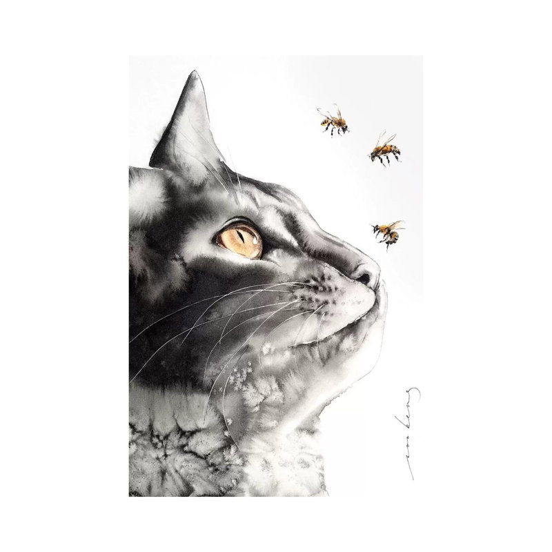 Buzzz.. by Soo Beng Lim - Wrapped Canvas Painting, 66.04 cm H x 45.72 cm W x 1.91 cm D