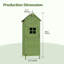 Wooden Garden Shed Solid Wood Tongue Apex Tool Shed