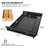 Large Under Desk Mounted Sliding Drawer With Bamboo Tray And 60 Degree Tilt Panel To Pull Out, 22'' Long & 13'' Deep Large Storage Organizer For Sit Stand Workstation