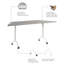 Table de formation modulaire trapézoïdale de 72 po Bush Business Furniture Synergy-119120728-119120734