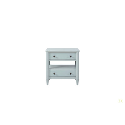 Table de chevet ouverte avec 2 tiroirs pour la chambre à coucher, le salon et le placard