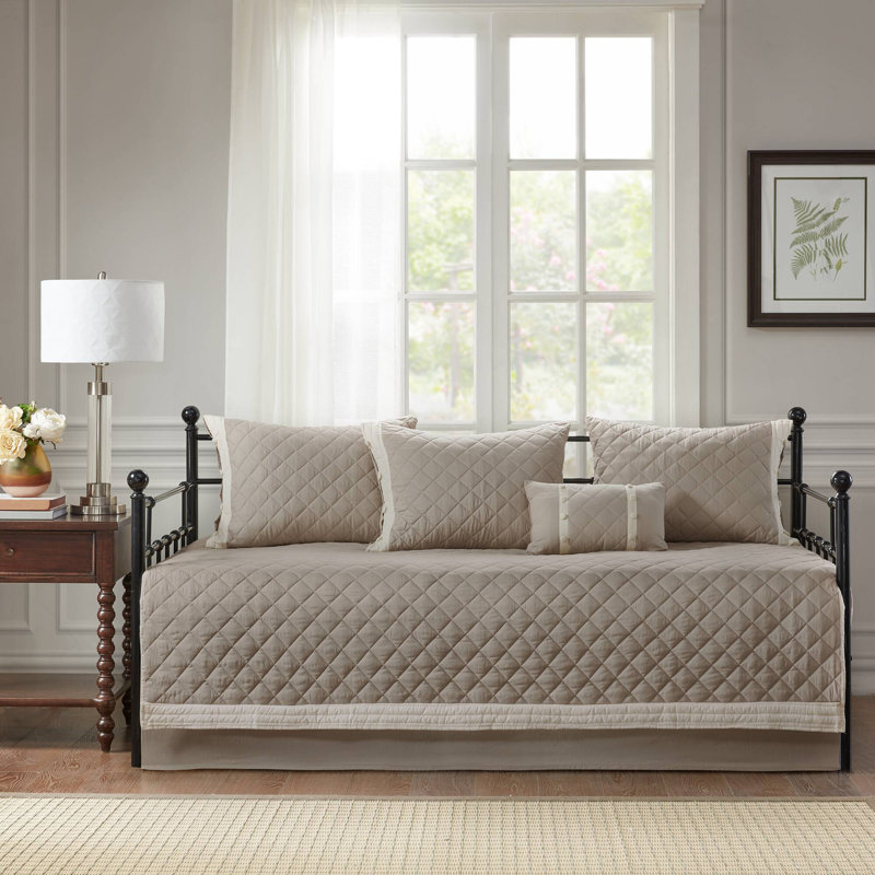 Breanna 6 Piece 100% Cotton Daybed Cover Set