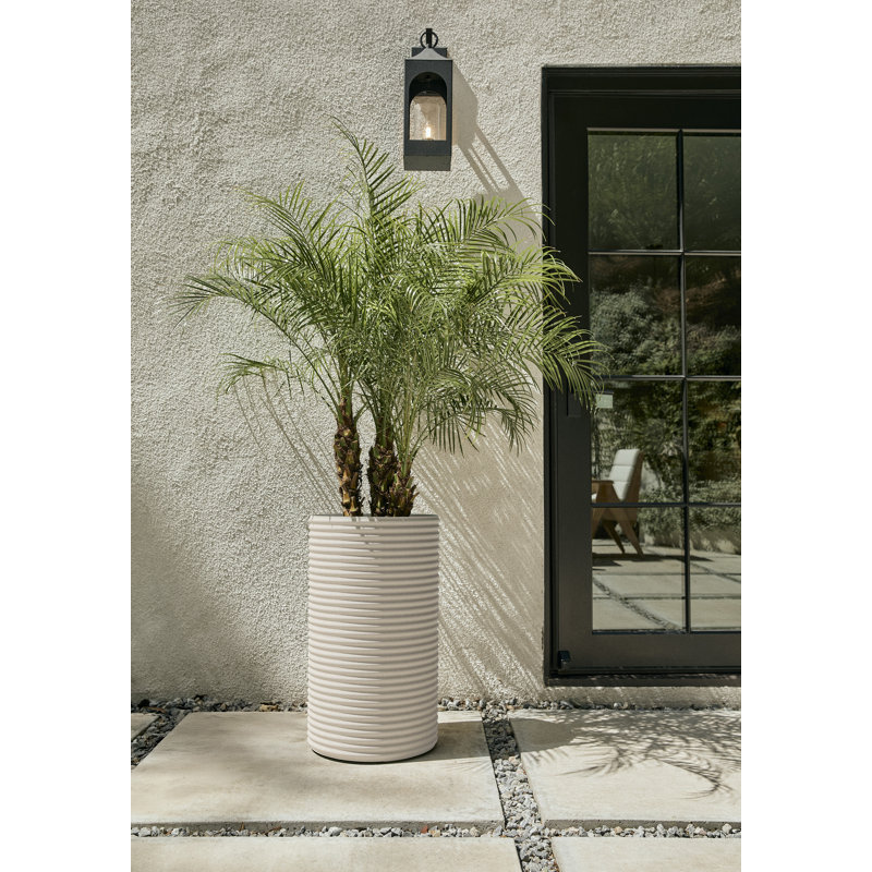 Grand pot à fleurs Veradek Mod Series, H 24,75 po x l 13,75 po x P 13,75 po, Blanc, 1