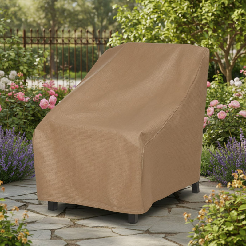 Brown Water-Resistant Patio Chair Cover(29"W x 30"D x 36"H)