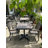 H&D Barnwood Aluminum Dining Arm Chair