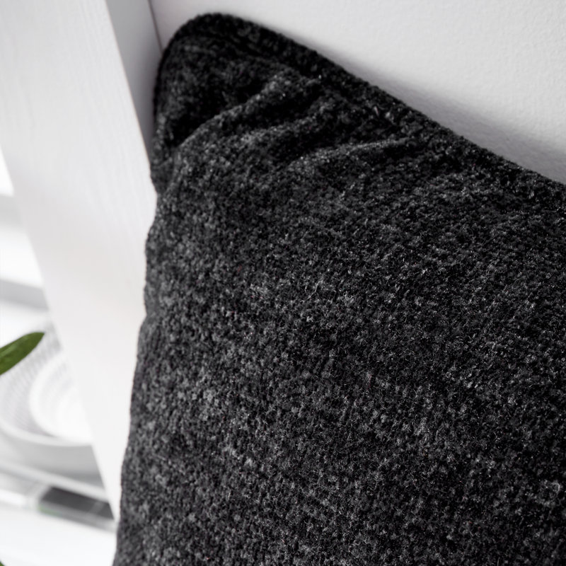 Wilson Plain Cushion Cover, Black