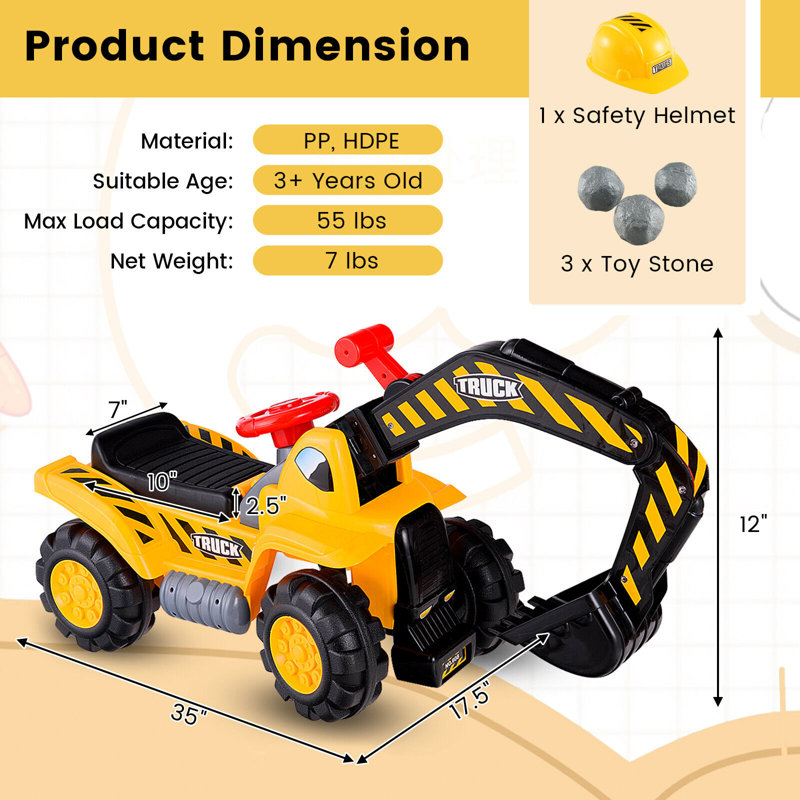 Costway 1 Seater Tractors / Construction