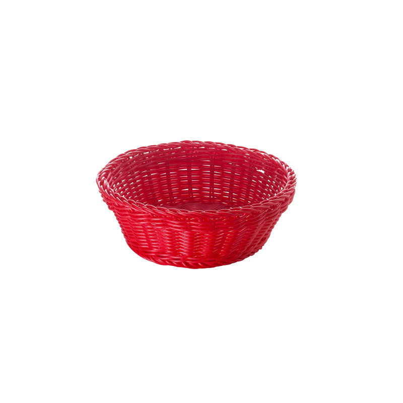 Excelsa Plastic Decorative Basket, Red