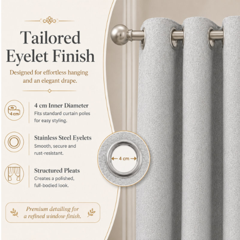 100% Cotton Blackout Curtain Panel Pair, 66X90 INCH