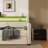 Twin Size Daybed With Trundle, Upholstered In PU Leather With Charging Station And LED Lights-356123435