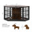 Fratesi Corner Wooden Dog Crate and End Table-194320451-199585397