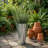 Hosley Set of 3 Galvanized Metal Vases, 12” Tall x 6.5” Dia French Bucket Style, Rustic Farmhouse Flower Vase for Weddings, Events, Home Décor