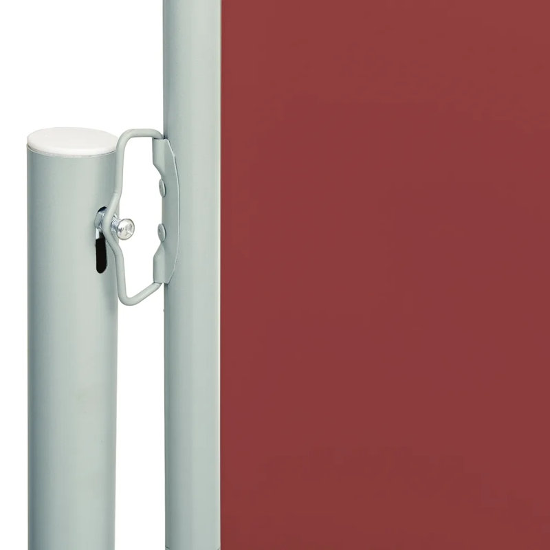 Dakota Fields 600cm W x 180cm D Fabric Cover Retractable Side Awning, Red
