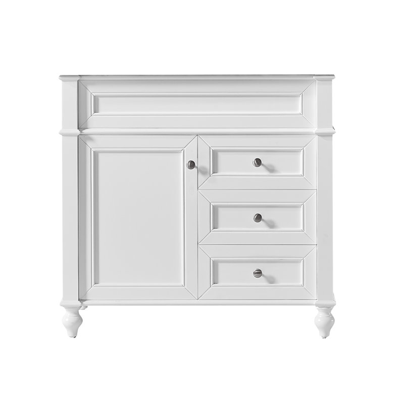 Base de meuble-lavabo simple 35 po Pearcy, Blanc