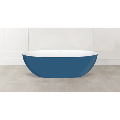 Barcelona 70.25" x 33.625" Freestanding Soaking Bathtub