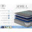 Très grand matelas 13 po en gris et bleu, 700 ressorts ensachés individuellement pour une réactivité supérieure avec refroidissement double et soulagement profond de la mousse-820091957